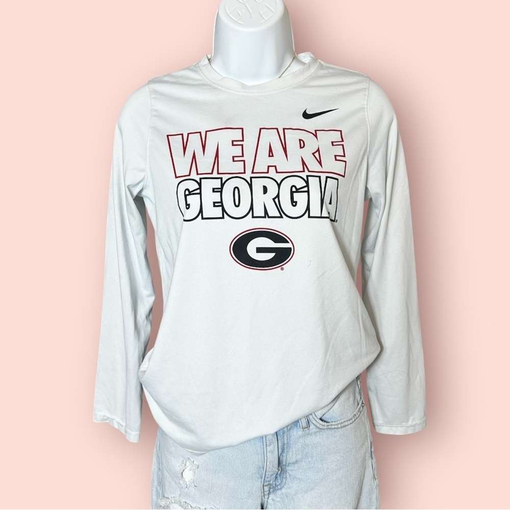 Nike Dri Fit Size LargeUniversity of Georgia Long Sleeve Team Sports